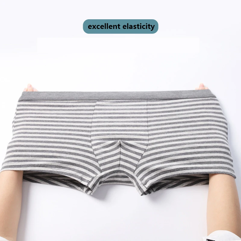 High quality Cotton Men Underwear Men Boxers Shorts Classic Striped Men Panties Fashion Sexy Male Boxer Underpants Wholesale