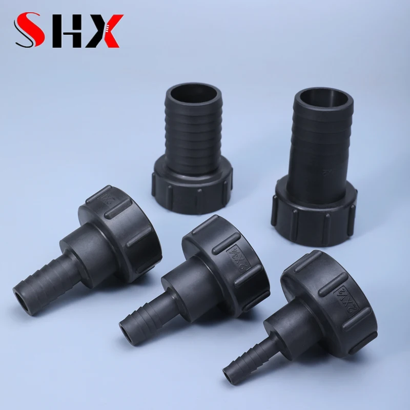 S60x6 Coarse Thread to 1/2''  3/4'' 1'' Hose IBC tank Fittings Plastic Garden Drain Connector Water Tank Adapter 1PCS
