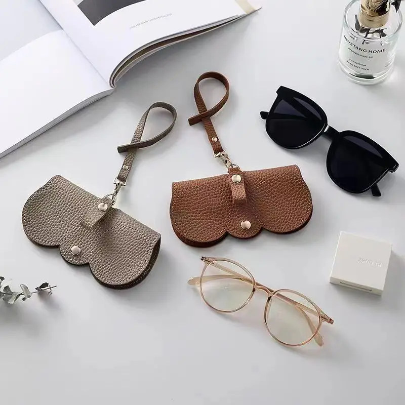 

Glasses Bag High-grade Leather Glasses Set Summer Sunglasses Box Sunglasses New Cute Portable Glasses Box Wholesale