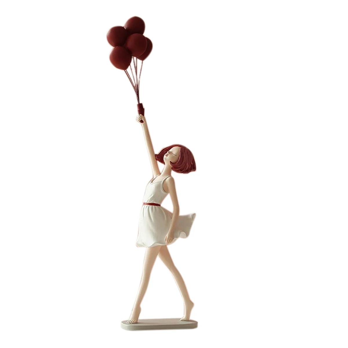 

Creative Balloon Girl Decoration for Home Figure Sculpture Statue Bedroom Desk Ornaments Craft Christmas Gift B