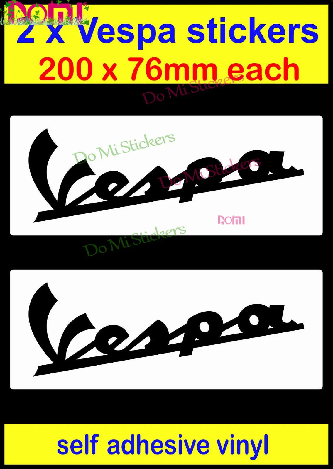 

Vespa Stickers X2 Scooter Bike The Who Mod Decals Self Adhesive Vinyl Laptop Die Cutting Waterproof PVC