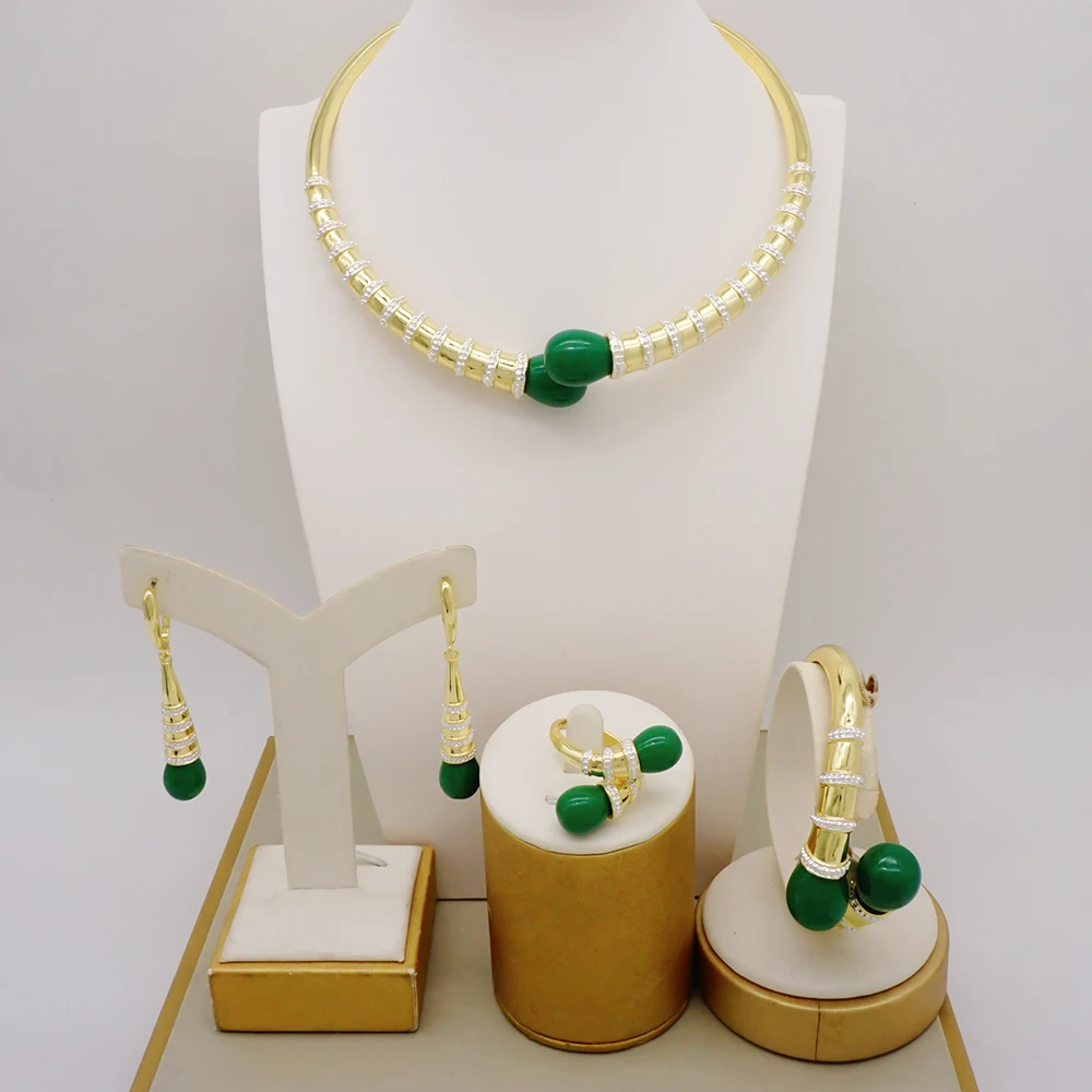 2022 новейший Итальянский Золотой цвет ожерелье из красного бисера женская