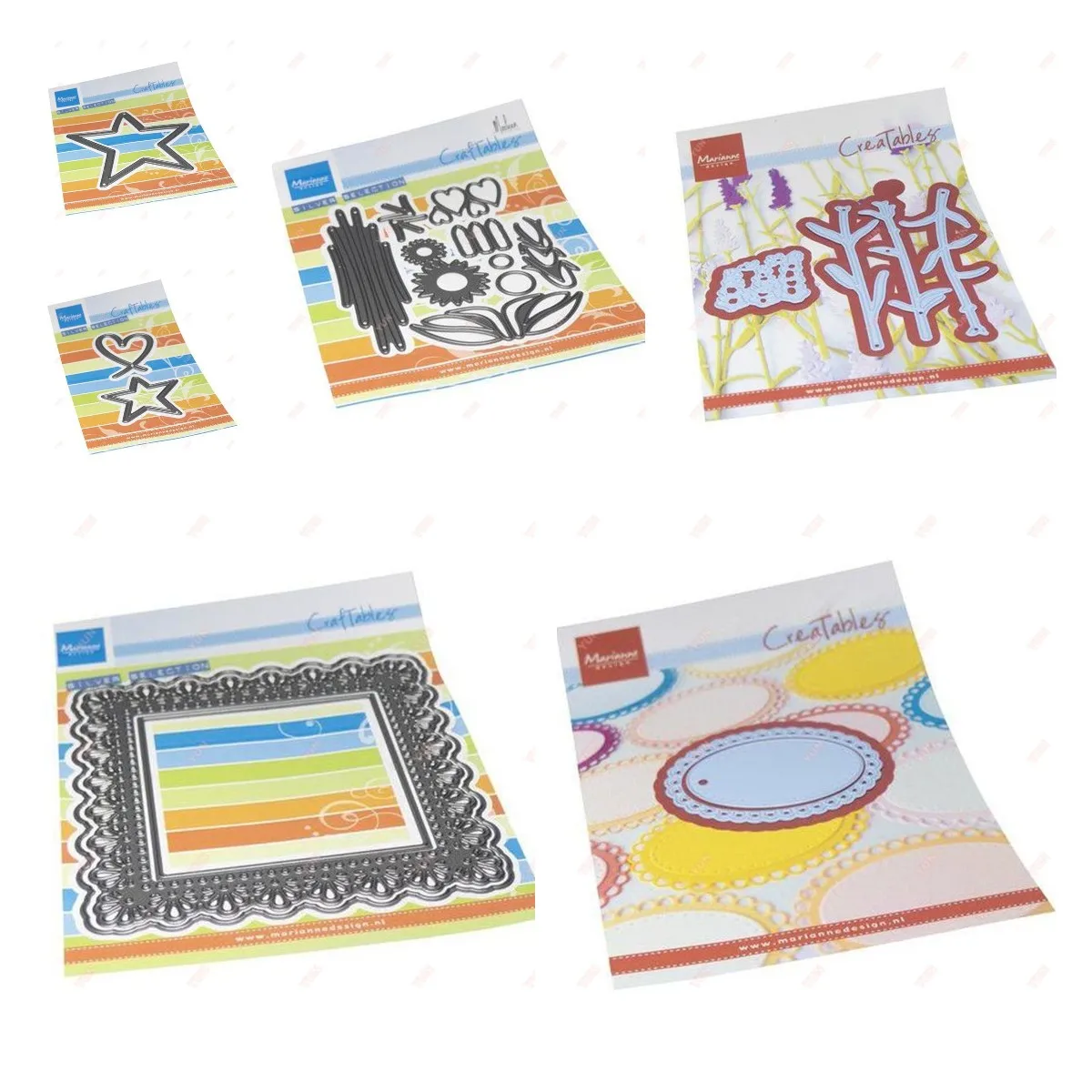 

Sunflower New Metal Cutting Dies Doily Twine Square Scrapbook Embossed Heart & Star Make Paper Card Album