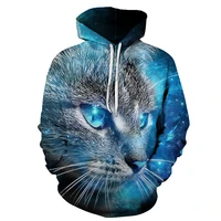 3d print funny two cats pattern sweatshirt hoodies unisex sweatshirt hip hop fashion streetwear new men casual hooded