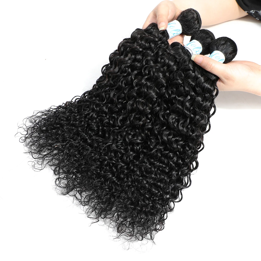 12 А искусственные человеческие волосы бразильские глубокие волнистые вьющиеся