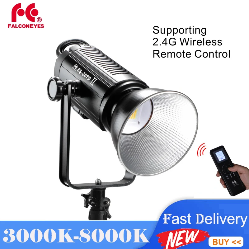 

Falcon Eyes LED Studio Video Fill Light 300W Bi-color 3000K-8000K Portable For Movie/Film/Interview Fotografia Lighting BL-30TD