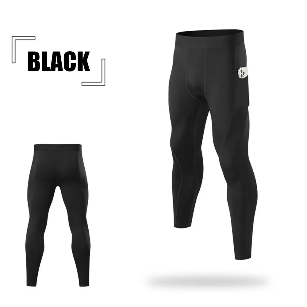 

Men Sports Leggings Elastic Quick-Dry Breathable Comfortable Training Running Compression Basketball Sports Soccer Leggings N7K2