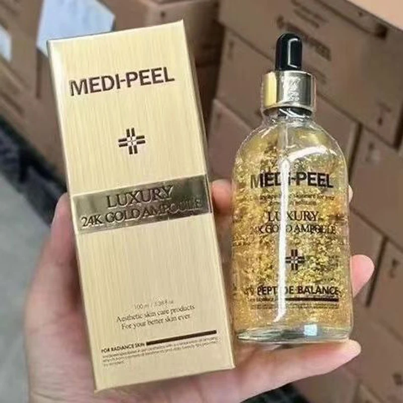 

Korea MEDI PEEL Luxury 24K Gold Ampoule / Royal Rose Ampoule Essence 100ml Anti Aging Brightening EGF Skin Reginator Face Serum