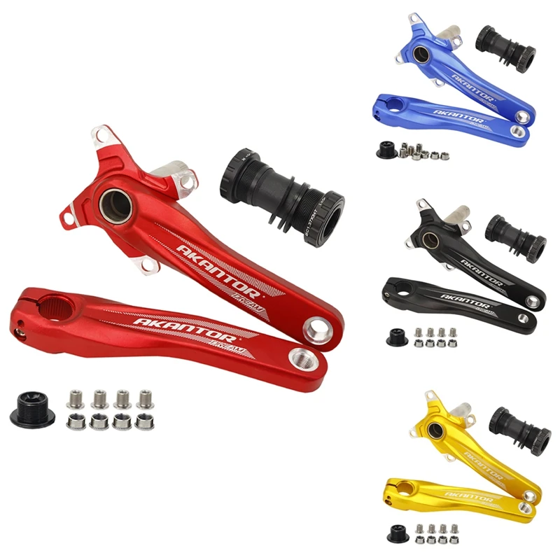 

AKANTOR AK 104BCD Mountain Bicycle Crankset 170mm Crank and Bottom Bracket BB MTB Cranks Aluminum Alloy Bicycle