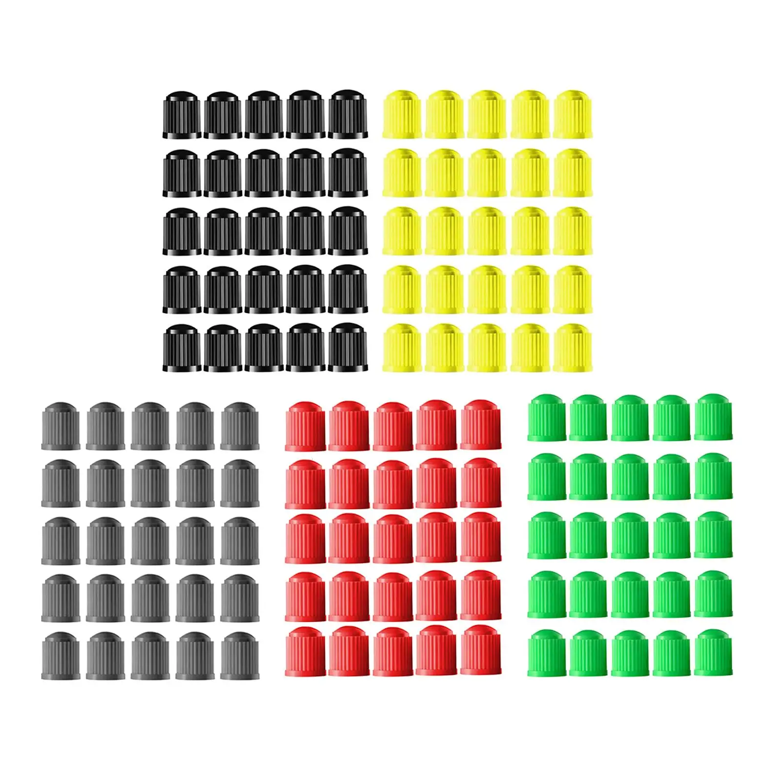 

25Pcs Tire Stem Valve Caps Fit Valve Auto Wheel Valve Cap for Motorcycles