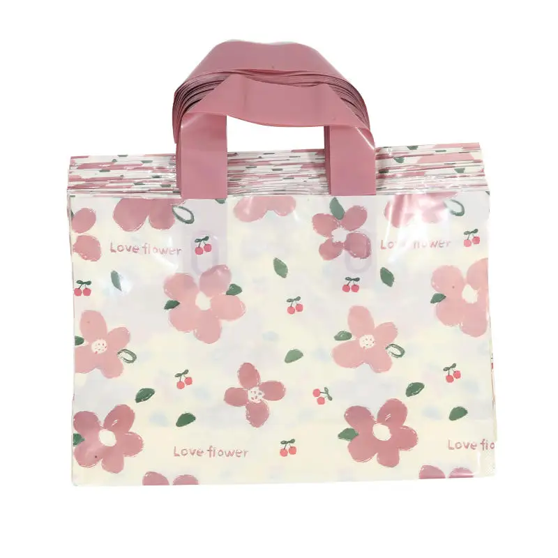 

Пластиковые сумки с принтом 50 шт