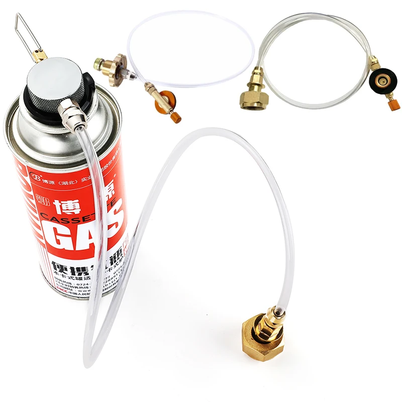

Card Butane Gas Tank Inflation Valve Adapter Gas Tank Inflatable Outdoor Camping Long Cylinder Accessories Hot Sale Camping