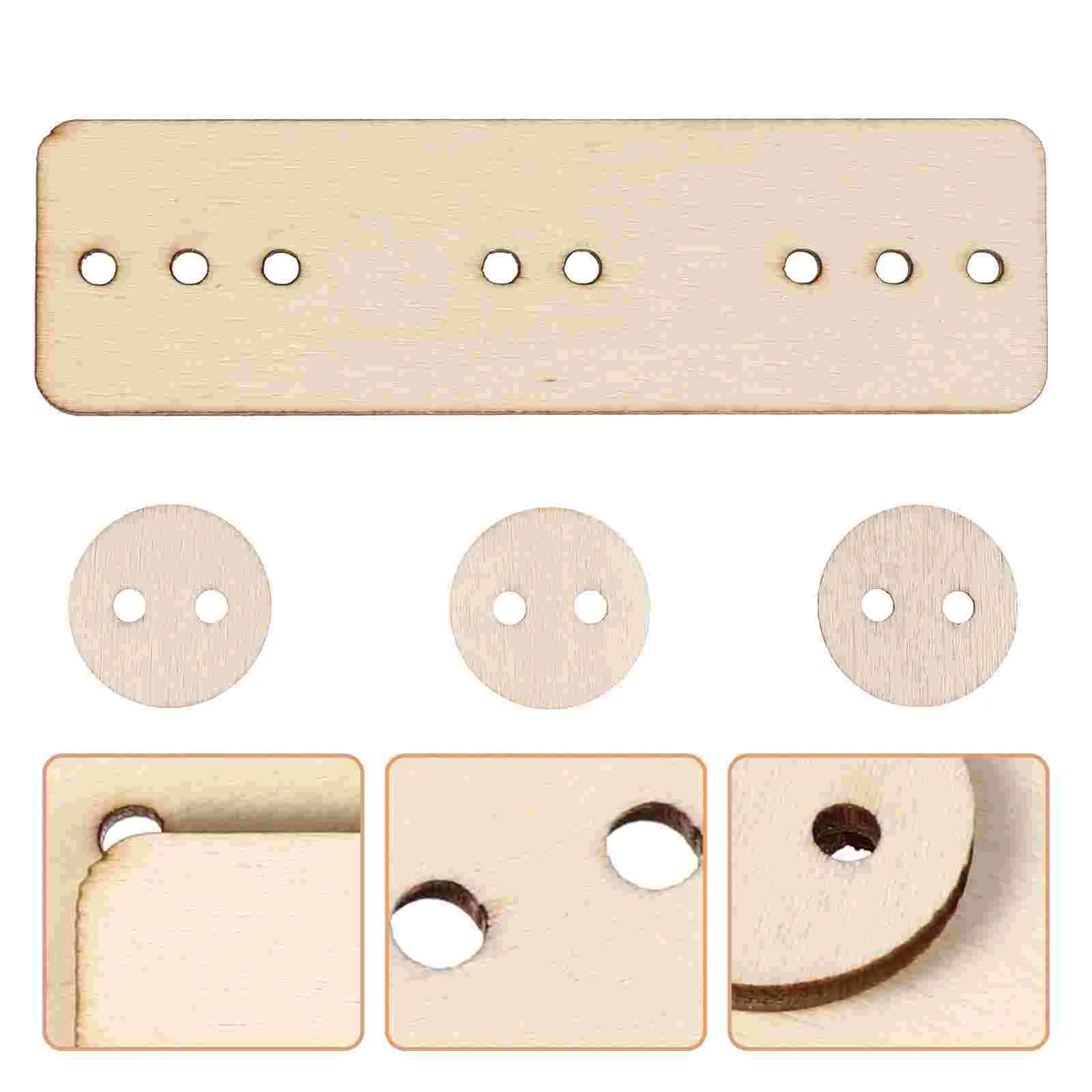 

5 Sets Hand-painted Durable DIY Chip Blank Craft Unfinished Ornament