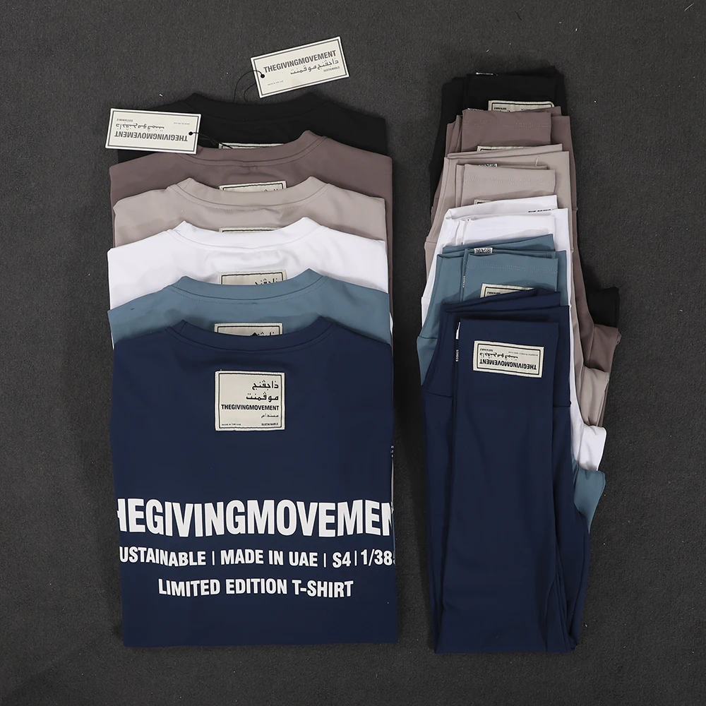 

TGM Activewear Suits Short-sleeved Tshirts LooseTees + Leggings Yoga Pants Women's Two Piece Sets Workout Running Clothes