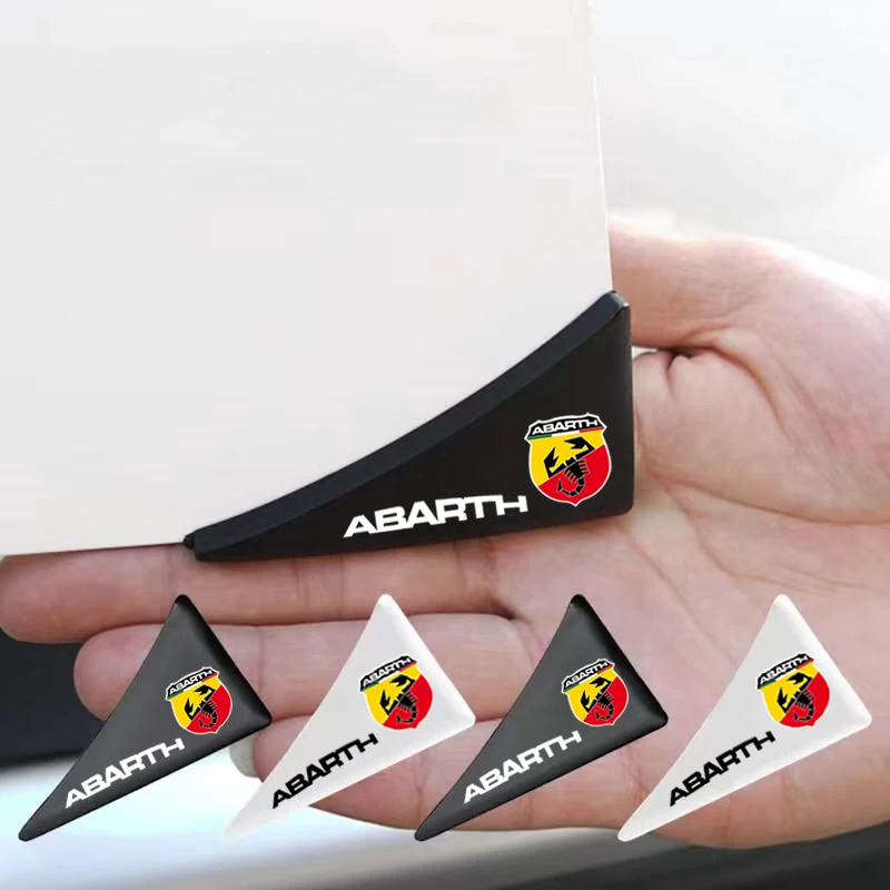 

2/4Pcs Car Door Corner Cover Bumper Protector Anti-Scratch Sticker For Abarth Fiat Ducato 500 500L 124 Spider Coupe Panda Doblo