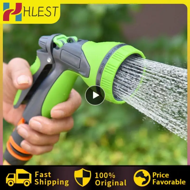 Abs Spray Nozzle Fall-proof High-pressure Water Gun Convenient Versatile Nozzle Hand Sprayer Gun Grey Or Green Blow Head Durable