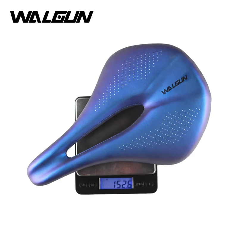 Сверхлегкое седло из углеродного волокна градиентное сине-фиолетовое подходит