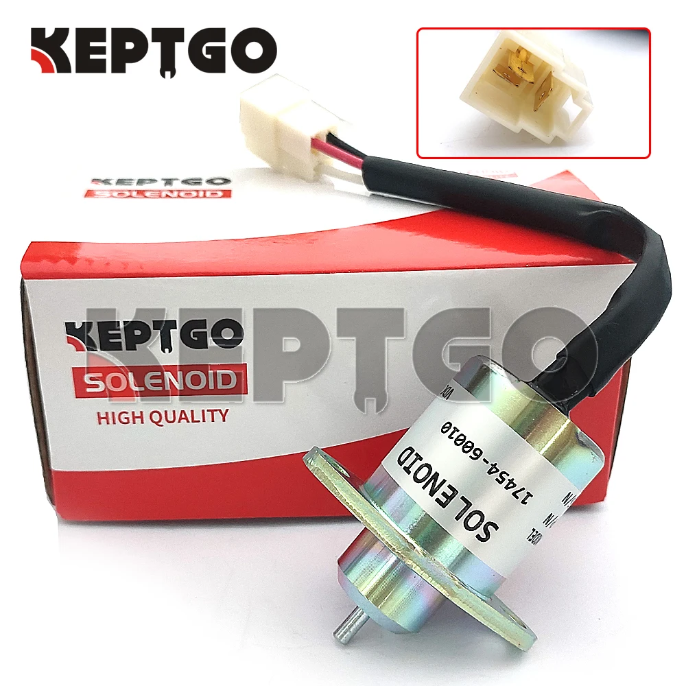 12V 17454-60010 электромагнитный клапан отключения подачи топлива для Kubota Yanmar Synchro Start