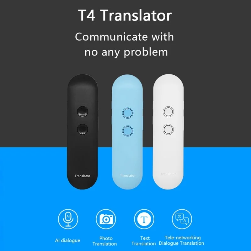 

2023 Support 42 Languages Two Way Easy Trans Smart Voice Language Translator Portable Bluetooth 5.0 USA Stock 2-7 Days Delivery