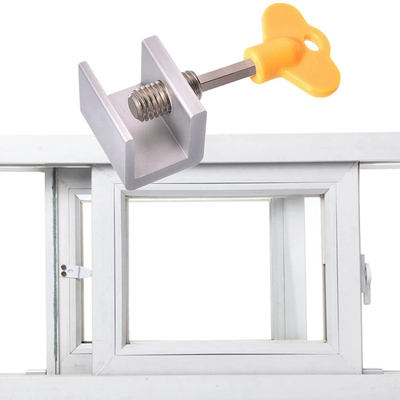 

30PCS Adjustable Sliding Window Locks Stop Aluminum Alloy Door Frame Security Lock Child Window Locks With Keys