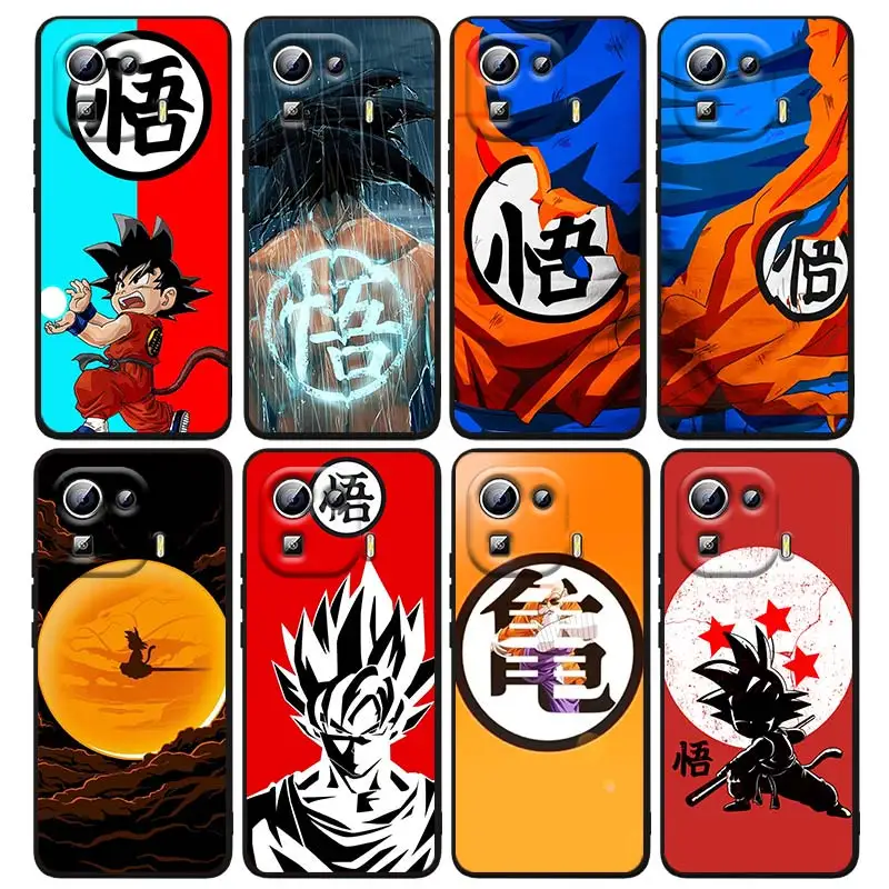 

Dragon Ball Goku Logo For Xiaomi 12 12X 11 11T 11i 10T10 Poco X3 Pro Lite Ultra 5G 9T 9SE A3 Redmi 9A Black Soft Phone Case