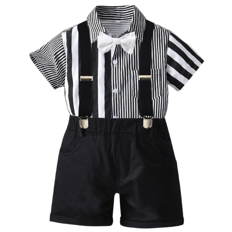 Комплект официальной одежды для мальчиков 2022 летние костюмы джентльмена Детская