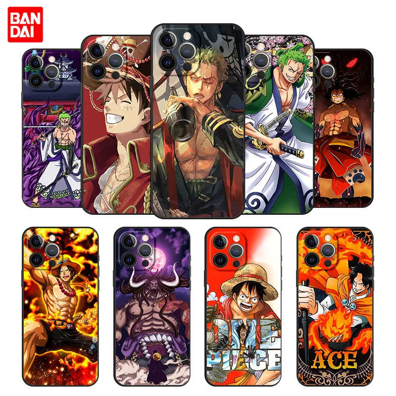 

One Piece Zoro Law Case for iPhone 11 12 13 Pro Max SE 2020 11pro 12pro 13pro Mini Funda Capinha Cover Silicone Black Luxury
