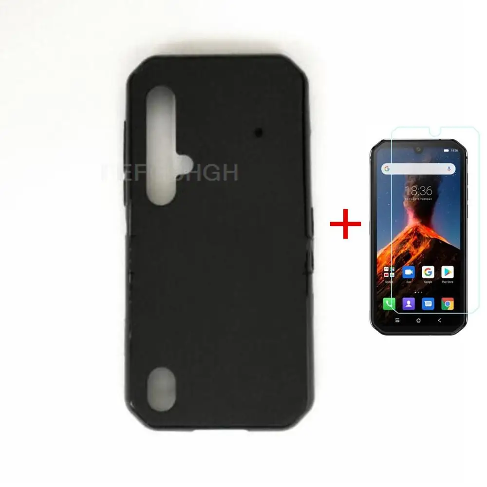 Противоударный мягкий чехол из ТПУ для Blackview BV9900 Pro, силиконовый чехол-бампер, закаленное стекло для Blackview BV9900E