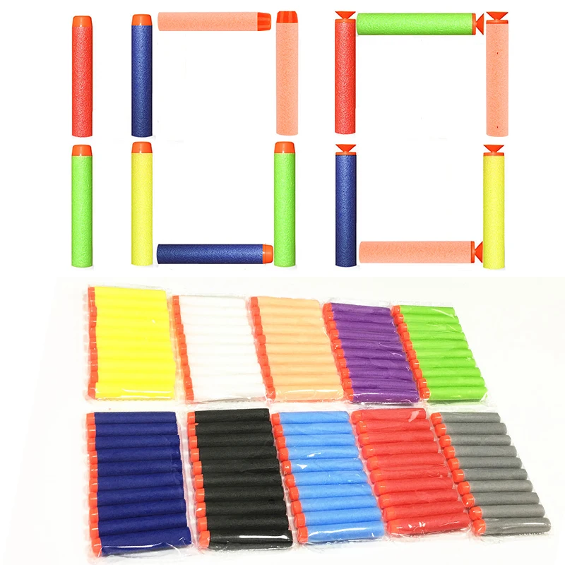 

50/100 шт., универсальные пули для пистолета Nerf