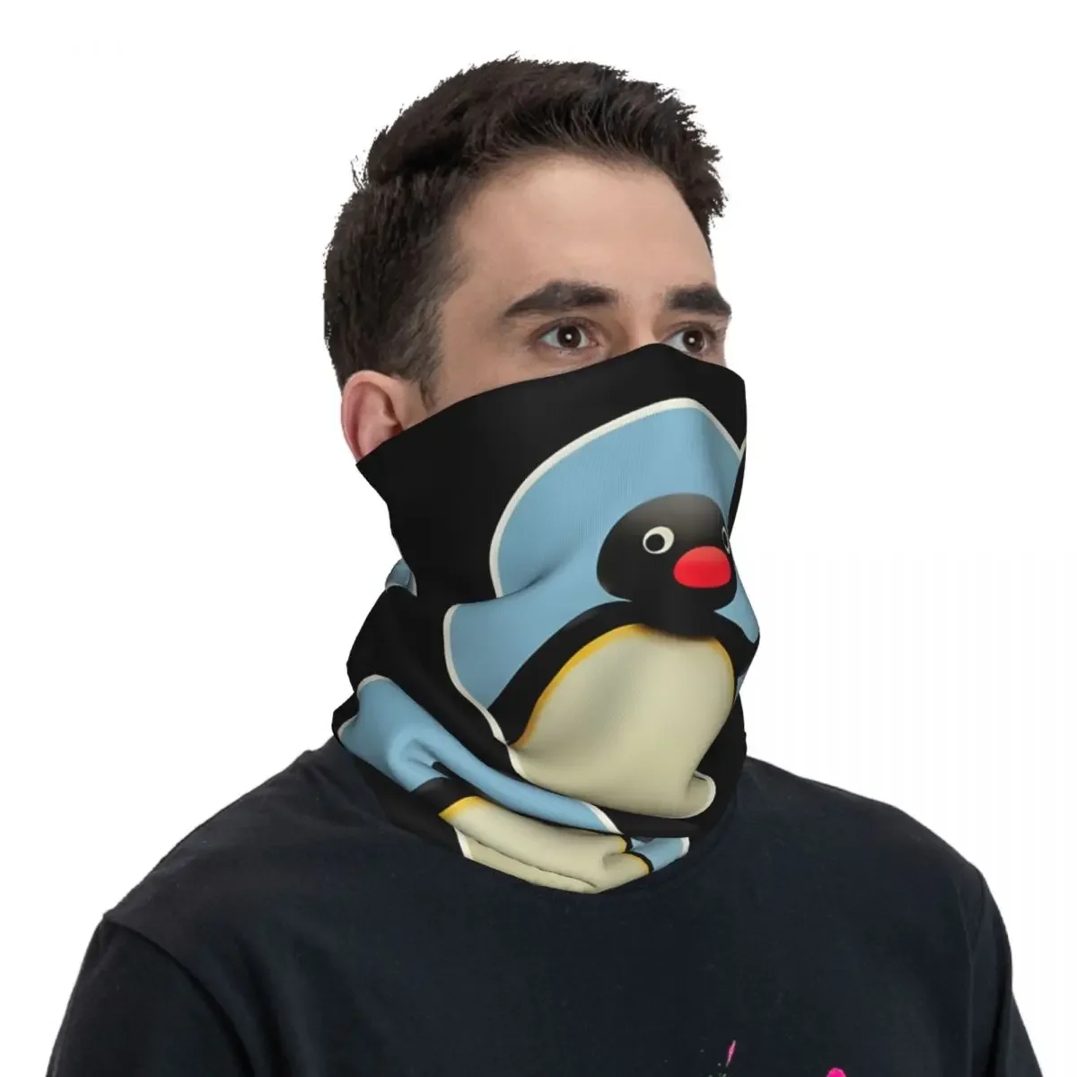 Шарф Hello Penguin шейный платок маска для лица из полиэстера