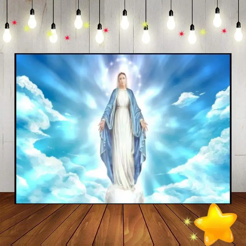 Фон для фотосъемки с изображением Иисуса на день рождения