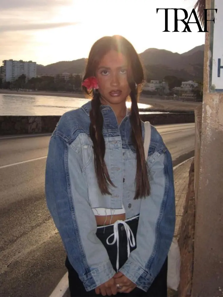 

Женская короткая куртка с длинным рукавом, с длинным рукавом