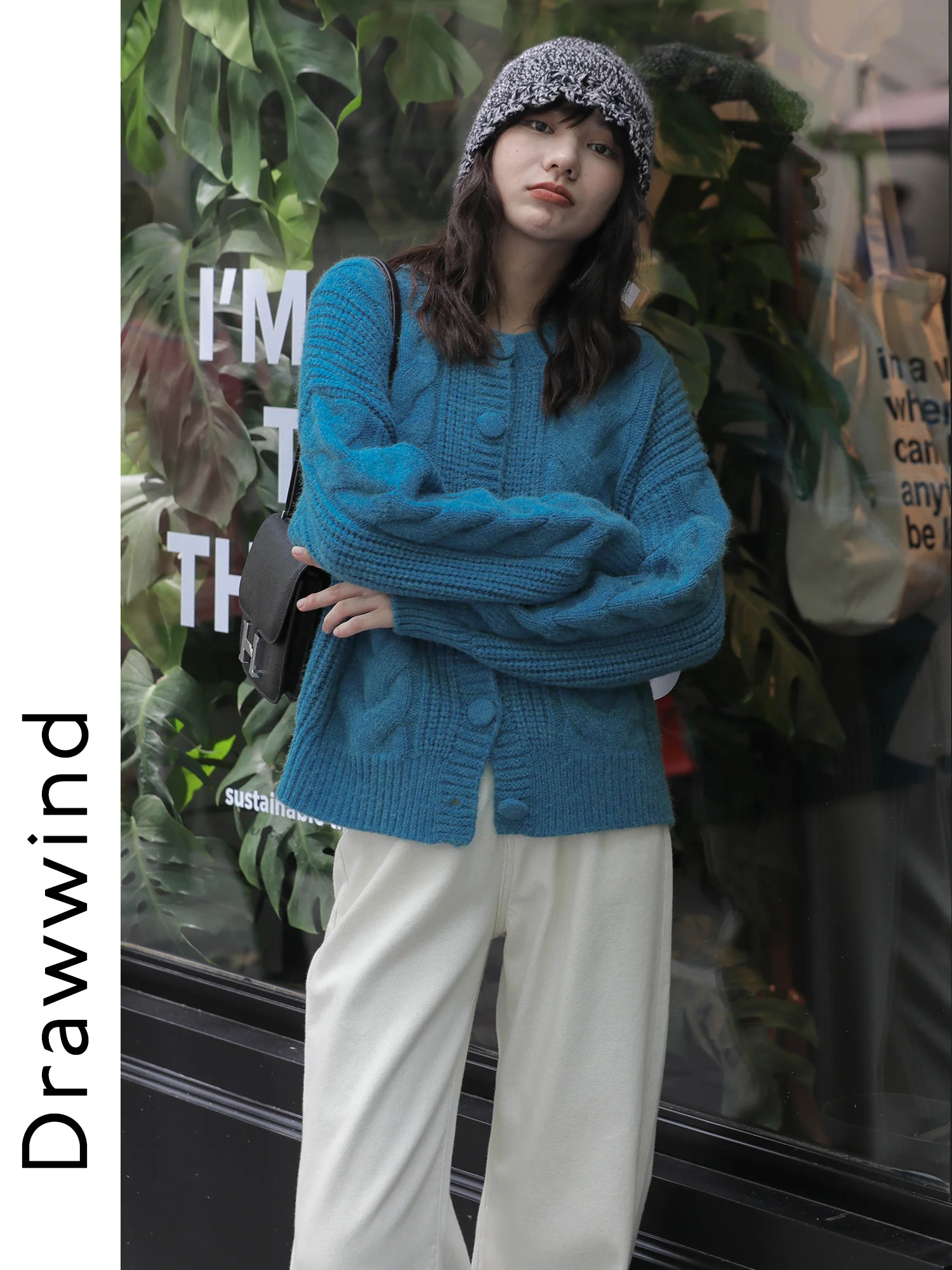 

Japanese-Style Retro Cable-Knit Sweater Coat Women's Autumn New Design Sense Niche Knitted Cardigan