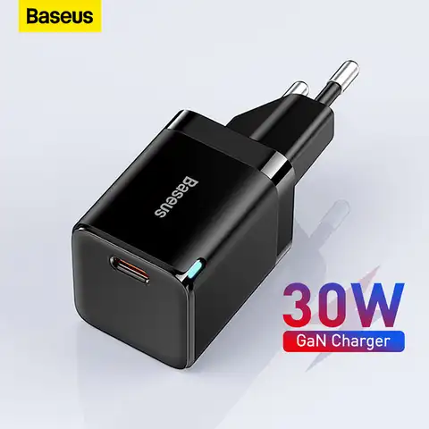 Зарядное устройство Baseus 30 Вт с портом USB Type-C и поддержкой быстрой зарядки