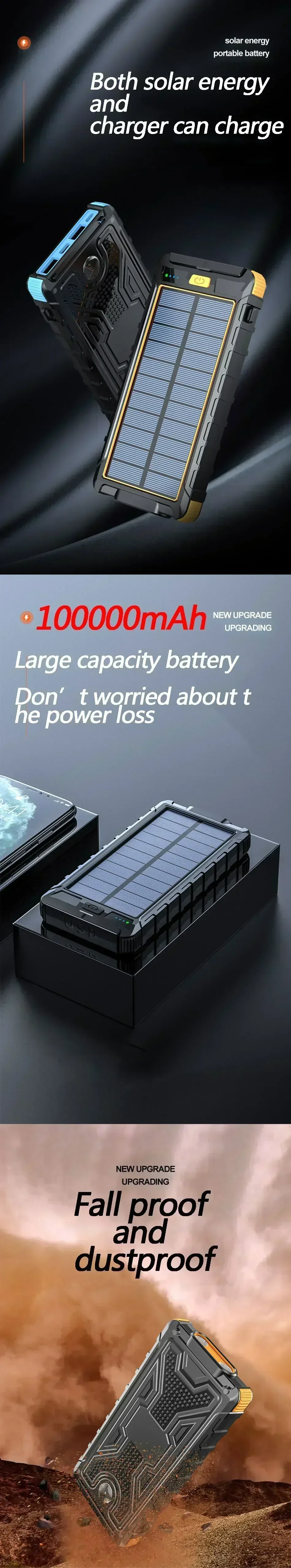 Солнечное зарядное устройство Novoلی de energia