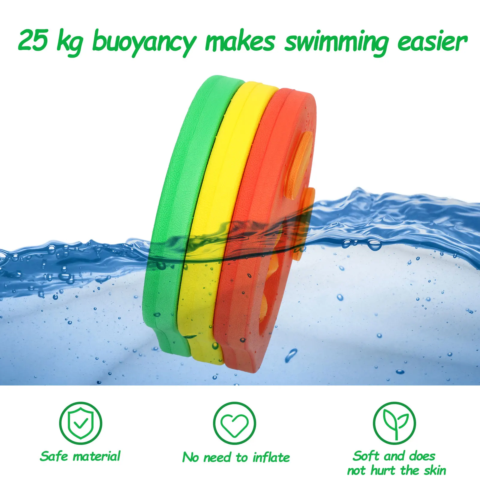 Детский поплавок 6 шт./компл. EVA вспененная искусственная рукоятка надувной