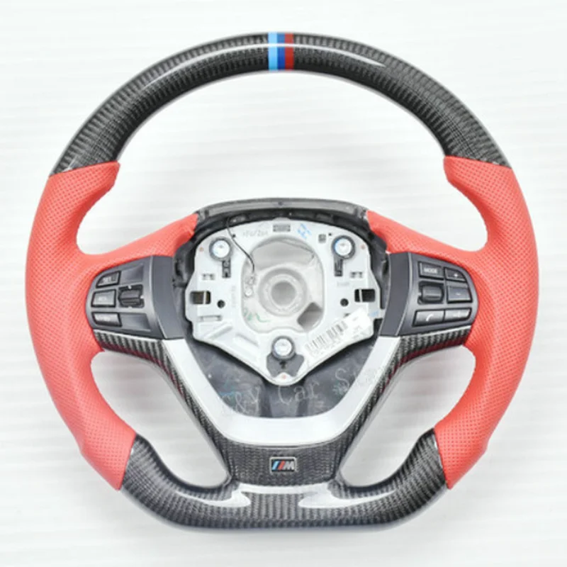 

100% Real Carbon Fiber Steering Wheel With Leather For BMW X3 F25 X4 F26