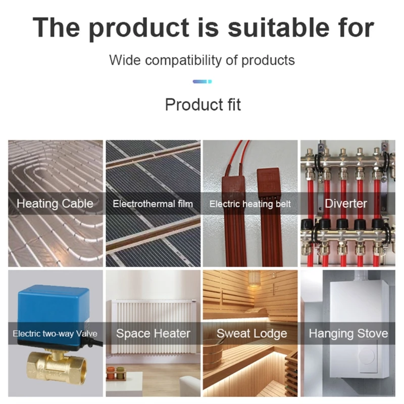 Tuya-WiFi домашний умный контроллер температуры термостат регулятор ЖК-дисплей