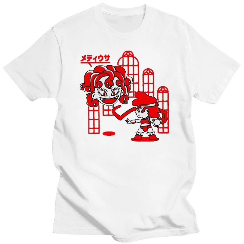 

Мужская и женская футболка с открытой спиной Medusa Castlevania