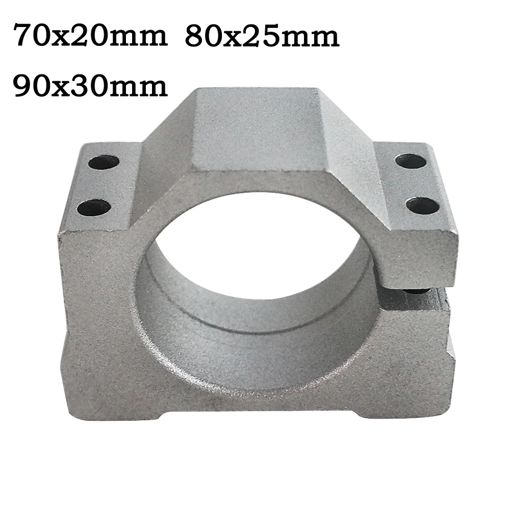 

Spindle Clamp Diameter 52mm 65mm 80mm Aluminum Motor Bracket CNC Carving Machine Parts Clamp Spindle Motor Holder Jig
