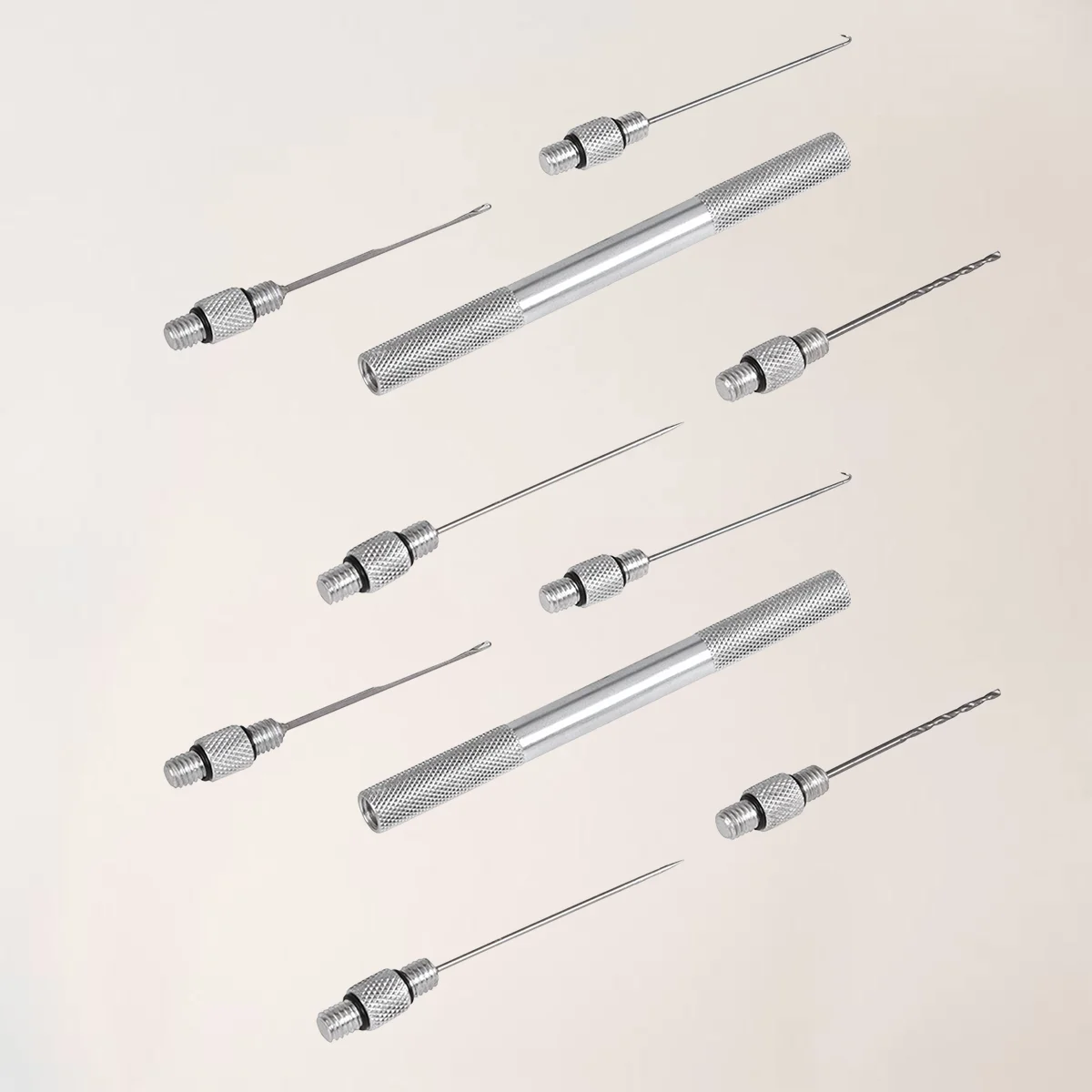 

10 Pcs Fishing Baits Fishing Hook Metal Tackle Tool Baiting Hook Carp Baiting Needle Rigging Needle Library Fishing