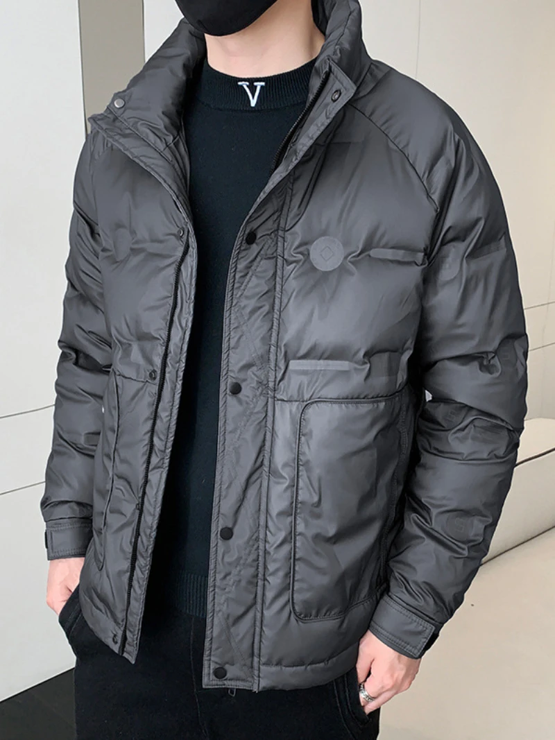 Down Jacket Men 2022 New Winter Slim Warm White Duck Down Coat Men Jacket