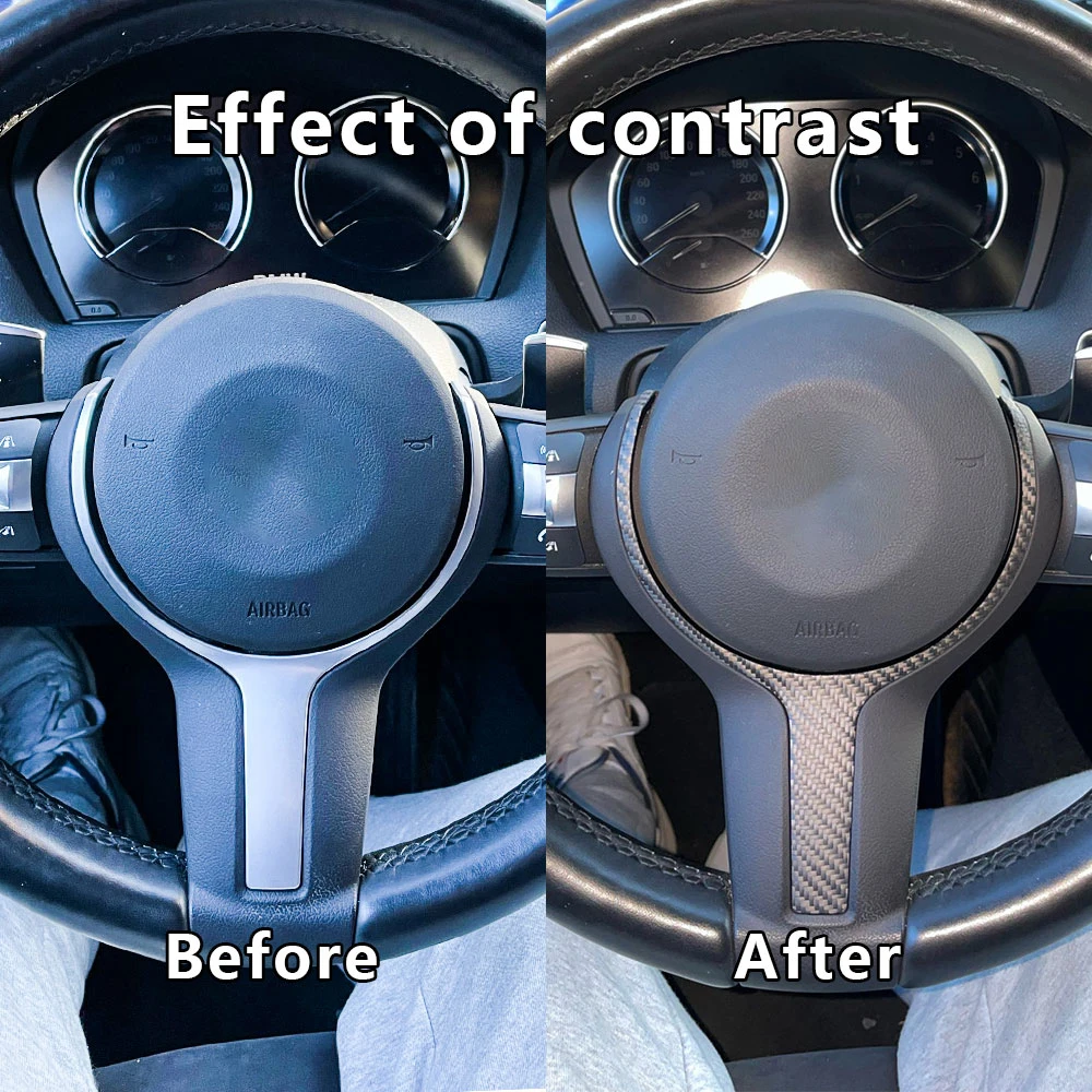 

For BMW M Sports Series High Quality Real Carbon Fiber Steering Wheel T-Shaped Replacement Parts Car Modification