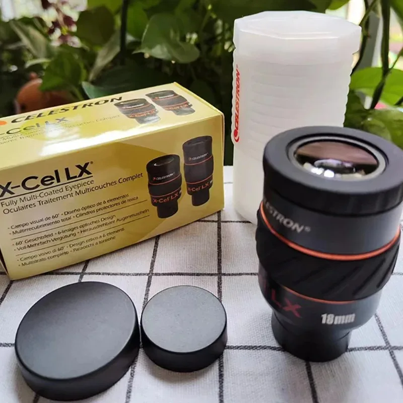 Фото Астрономический телескоп Celestron X-CEL LX с окуляром 1,25 дюйма с широким полем зрения и полным многослойным просветлением для наблюдения за планетами и туманностями №5