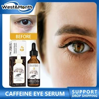 caffeine eye oil remove dark circle eye bags eye skin care anti wrinkle anti aging moisturizing firming eye massage serum 30ml