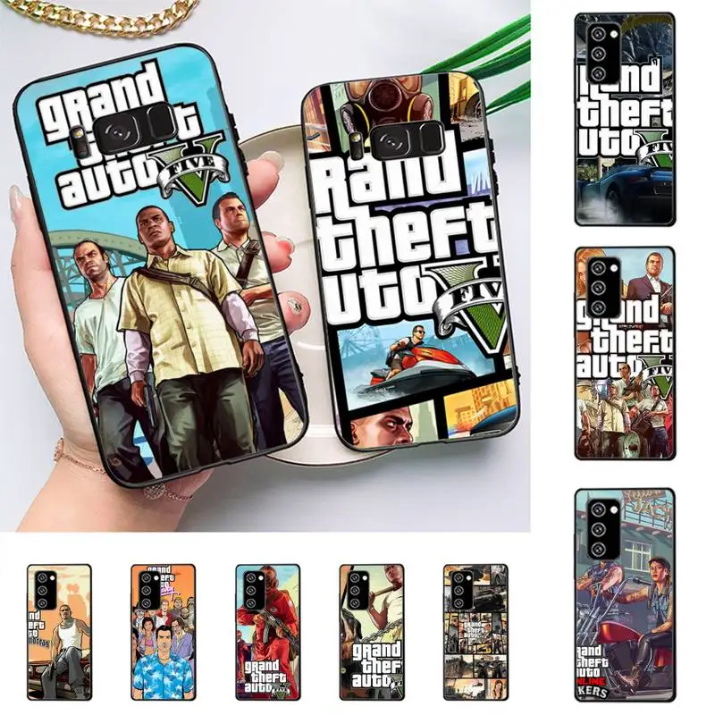 

Grand Theft Auto Phone Case For Samsung Galaxy Note 10Pro Note 20ultra cover for note20 note 10lite M30S Back Coque