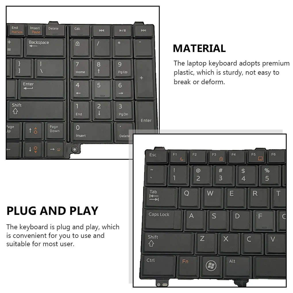 

Клавиатура для компьютера без подсветки, замена для Dell Latitude E6520