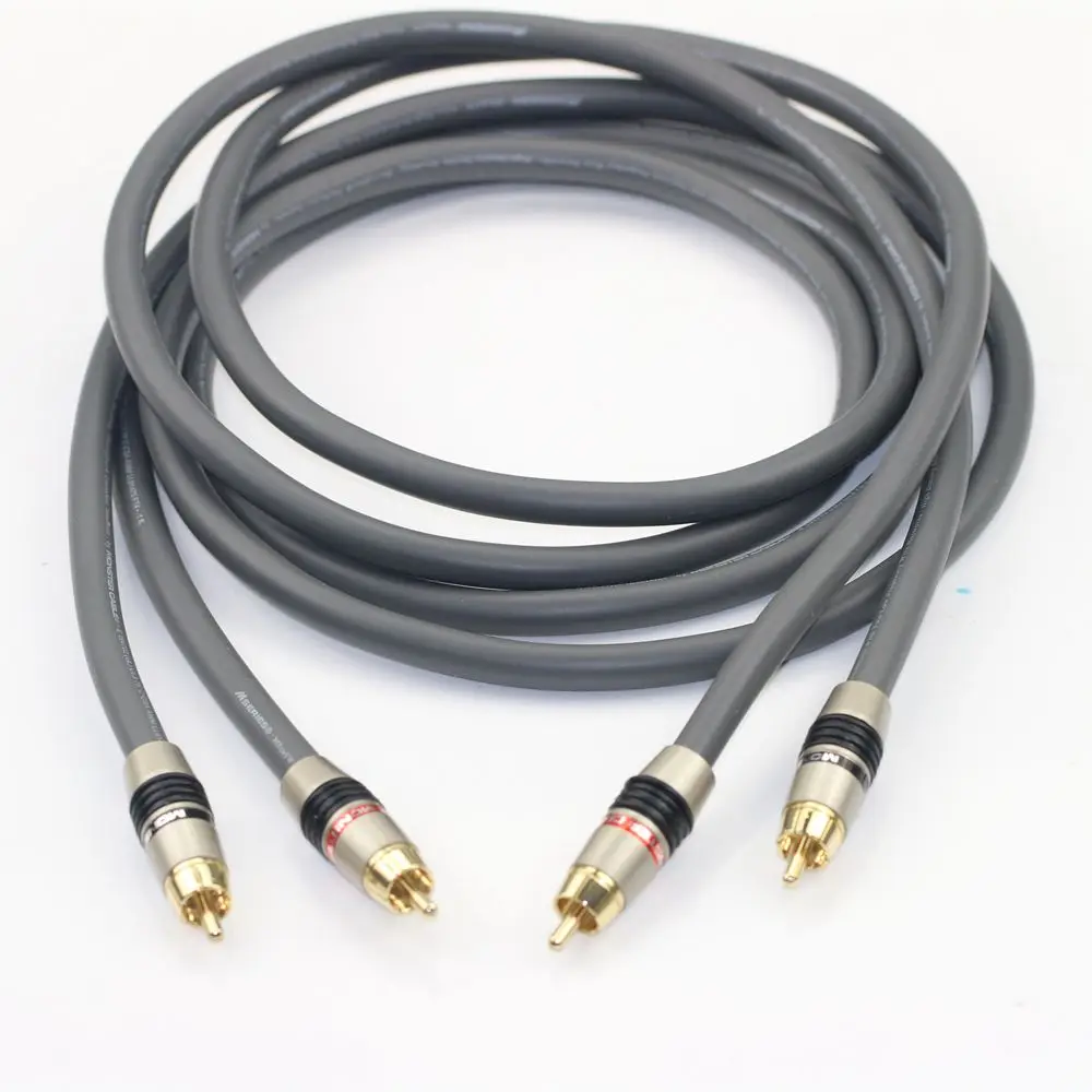 Высококачественный аудиокабель Monster M850sw OCC HiFi, кабель с двойным лотосом 2RCA на 2RCA, красный и белый CD усилитель мощности, сигнальный кабель