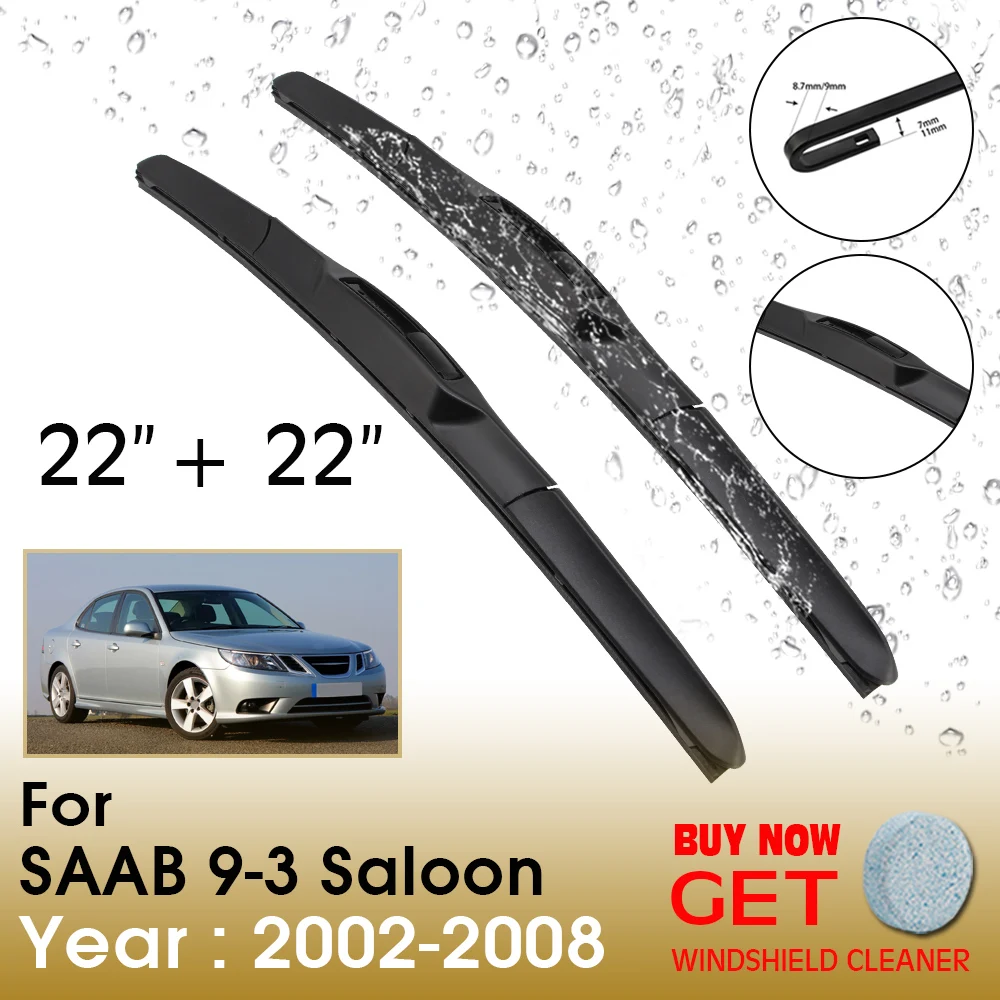 

Щетка стеклоочистителя для SAAB 9-3, 22 + 22 дюйма, 2002-2008