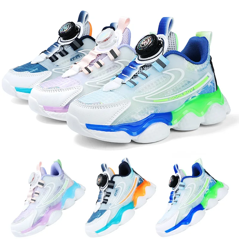 31-40 New Youth Children's Outdoor Sport Footwear Boys' And Girls' Shoes Student School Sports Training Basketball Shoes